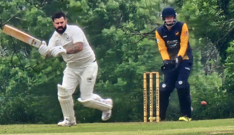 Craig Williamson - playing leg-side against Lawrenny